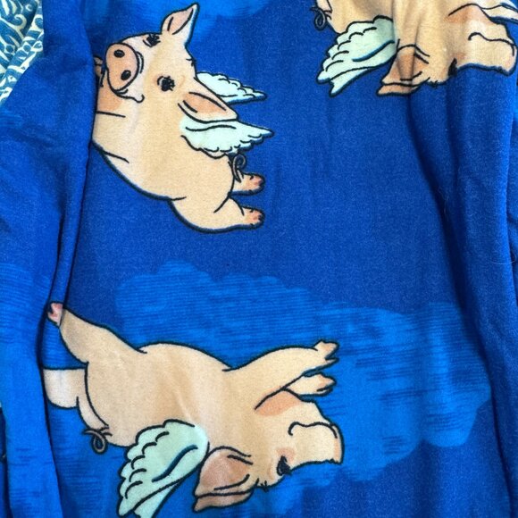 LuLaRoe 4 pack Buttery Soft Leggings NEW Size OS — EXCITING colors PIGS BEARS - Picture 3 of 9